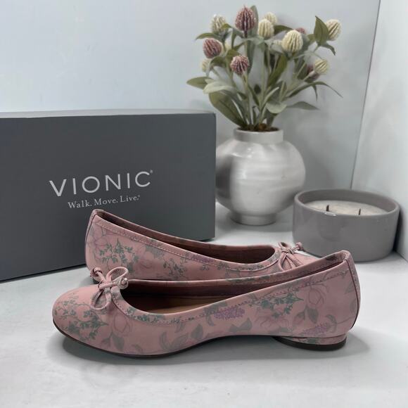 Vionic Callisto Ballet Shoes H7709L1400 Peach Botanic Women's 5M NWB - Picture 6 of 10